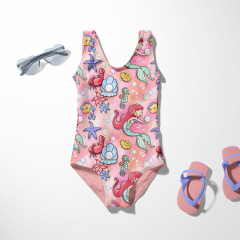 Sport/Badelycra UPF+ 50 Unter dem Meer Rosa VORBESTELLUNG