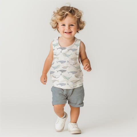 Jersey Stoff Whale Love 2848 (Bio) VORBESTELLUNG