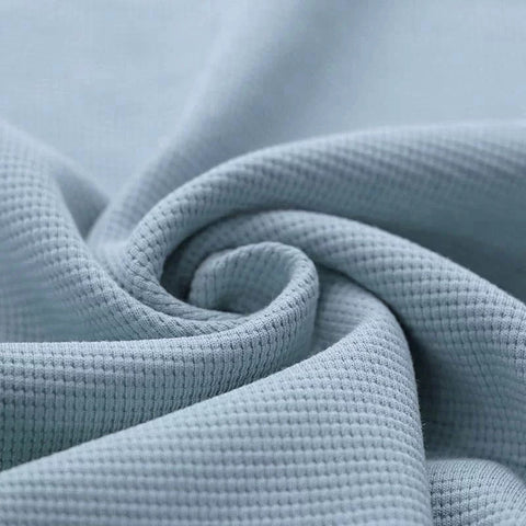 Waffelstrick (Waffeljersey) Frostblau