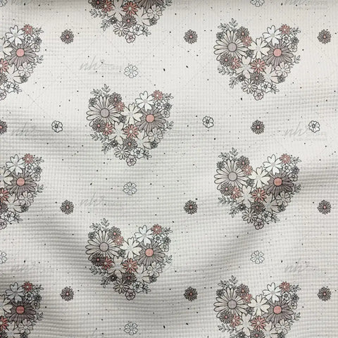 Waffelstrick Light Blumenherz (Bio)