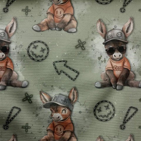 Waffelstrick Light Cool Donkey (Bio)