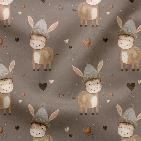 Waffelstrick Light Cute Donkey 2919 (Bio)