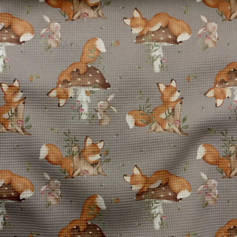 Waffelstrick Light Fuchsversteck