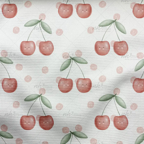 Waffelstrick Light Happy Cherries (Bio)