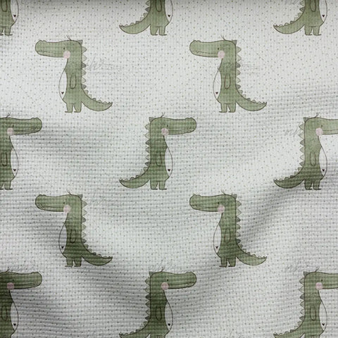 Waffelstrick Light Kleines Krokodil