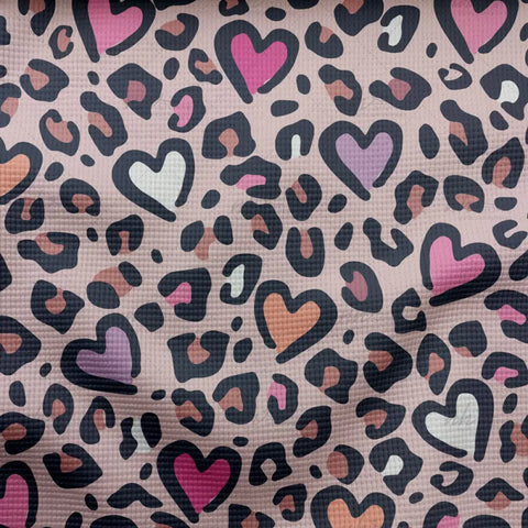 Waffelstrick Light Leopard Love (Bio)