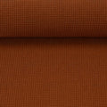 Waffelstrick (Waffeljersey) Clarissa Dunkles Cognac 713 *Neu*