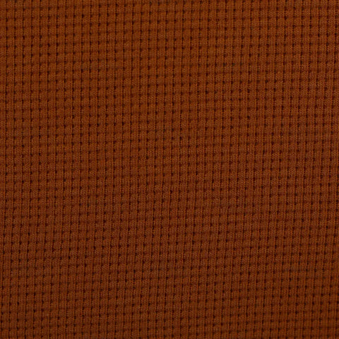 Waffelstrick (Waffeljersey) Clarissa Dunkles Cognac 713 *Neu*