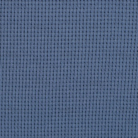 Waffelstrick (Waffeljersey) Clarissa helles Rauchblau 258 *Neu*