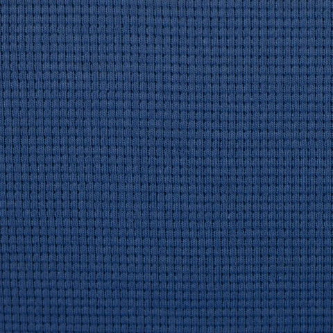 Waffelstrick (Waffeljersey) Clarissa Jeansblau 743 *Neu*