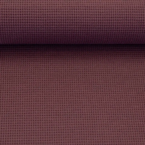 Waffelstrick (Waffeljersey) Clarissa Mauve 436 *Neu*