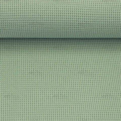 Waffelstrick (Waffeljersey) Clarissa Mint 262 *Neu*