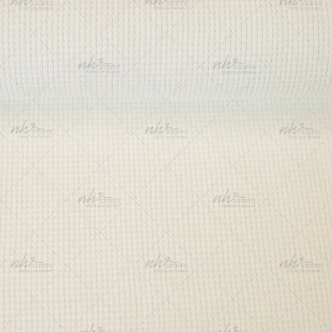 Waffelstrick (Waffeljersey) Clarissa Naturweiß 09 *Neu*