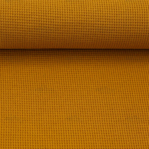 Waffelstrick (Waffeljersey) Clarissa Ocker 315 *Neu*