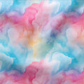 Sport/Badelycra UPF 50+ Watercolour Rainbow Blau Pink