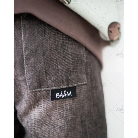 Weblabels Bääm Schwarz 4er Set