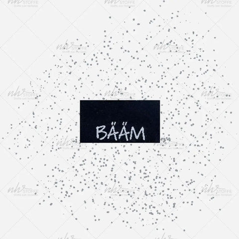 Weblabels Bääm Schwarz 4er Set