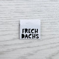 Weblabels Frechdachs Weiß Schwarz 4er Set