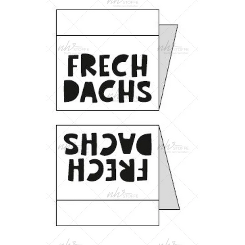 Weblabels Frechdachs Weiß Schwarz 4er Set