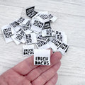 Weblabels Frechdachs Weiß Schwarz 4er Set