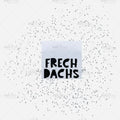 Weblabels Frechdachs Weiß Schwarz 4er Set