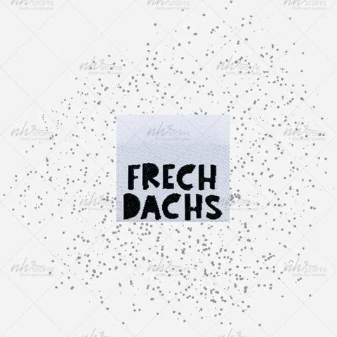 Weblabels Frechdachs Weiß Schwarz 4er Set