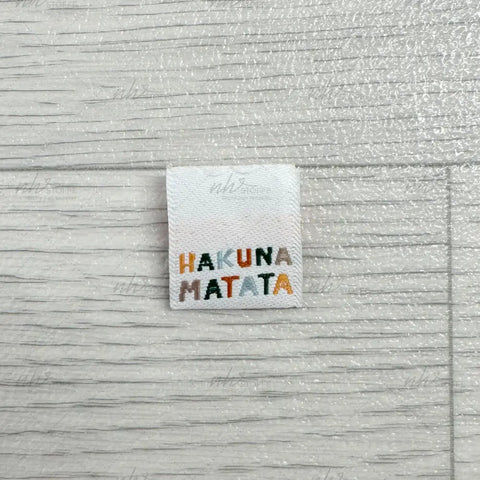 Weblabels Hakuna Matata 4er Set