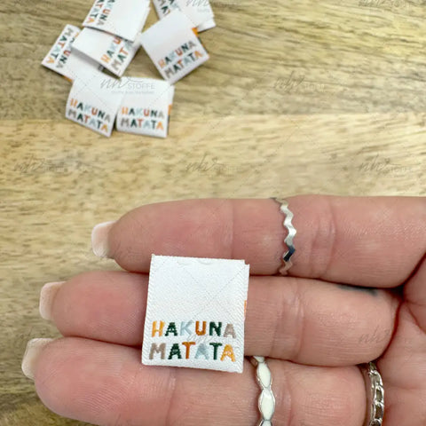 Weblabels Hakuna Matata 4er Set