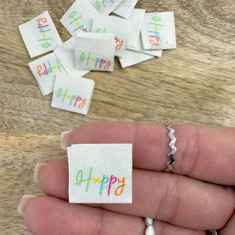 Weblabels Happy 4er Set