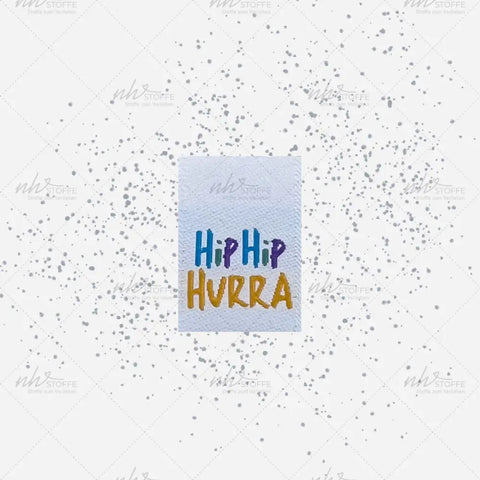 Weblabels Hip Hip Hurra 4er Set