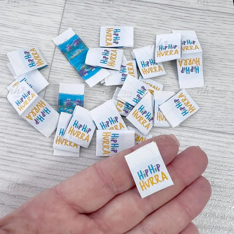 Weblabels Hip Hip Hurra 4er Set