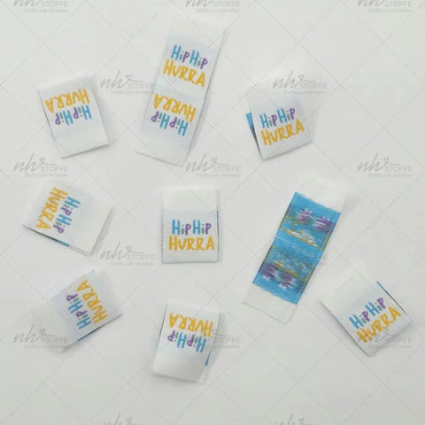 Weblabels Hip Hip Hurra 4er Set