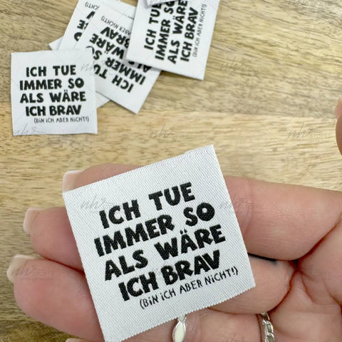 Weblabels Ich tue immer so... 4er Set