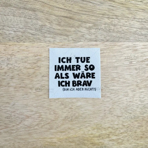 Weblabels Ich tue immer so... 4er Set