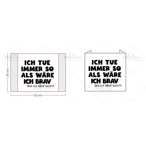 Weblabels Ich tue immer so... 4er Set