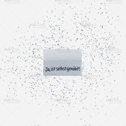 Weblabels Ja ist selbstgenäht 4er Set