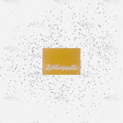 Weblabels Lieblingspulli Gelb 4er Set