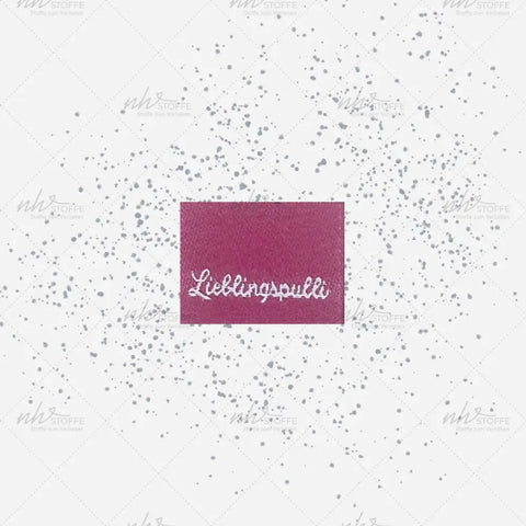 Weblabels Lieblingspulli Pink 4er Set