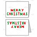 Weblabels Merry Christmas 4er Set