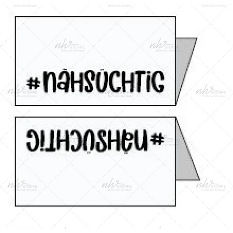 Weblabels Nähsüchtig 4er Set