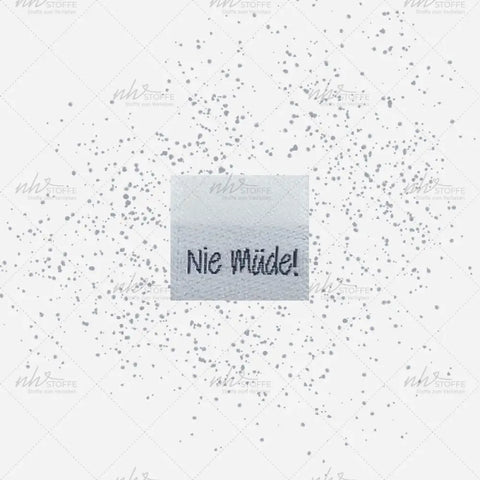 Weblabels Nie Müde 4er Set