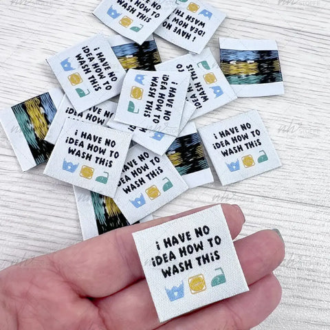 Weblabels No Idea How to wash this 4er Set