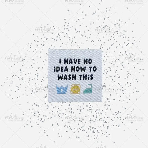 Weblabels No Idea How to wash this 4er Set