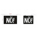 Weblabels NÖ! (Groß) 4er Set