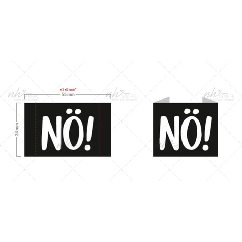 Weblabels NÖ! (Groß) 4er Set