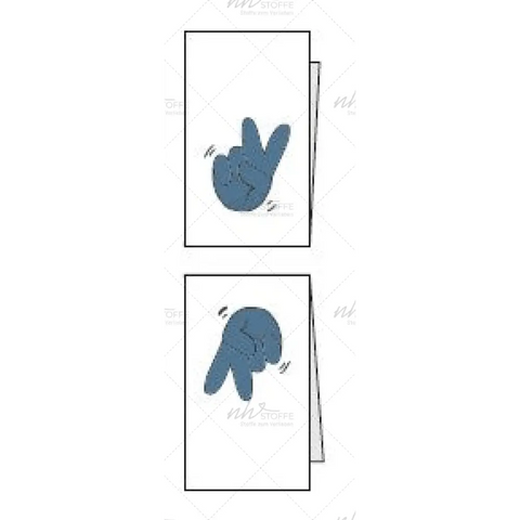 Weblabels Peace Blau 4er Set