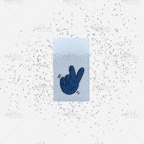 Weblabels Peace Blau 4er Set