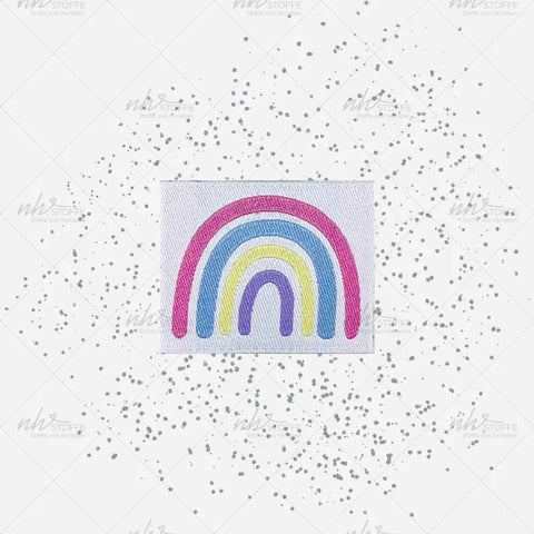 Weblabels Regenbogen Bunt 4er Set