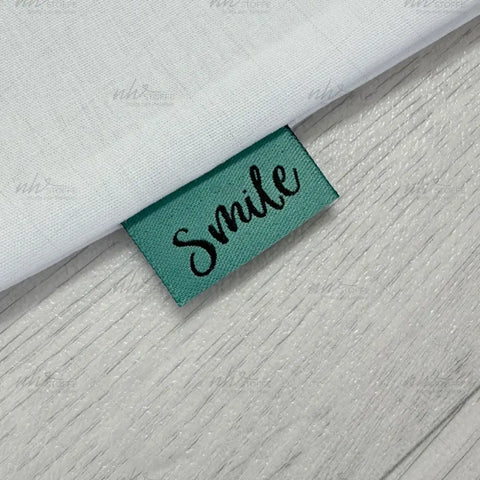 Weblabels Smile (Grün) 4er Set