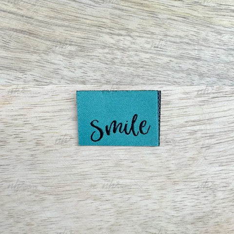 Weblabels Smile (Grün) 4er Set